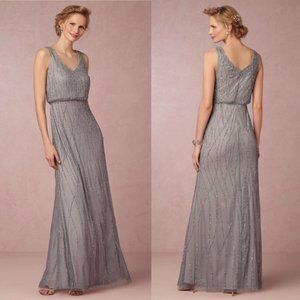 Adrianna Papell x Bhldn Brooklyn Dress Slate Heather -  Size 10